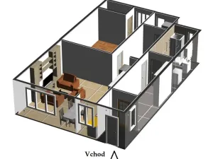 Pronájem bytu 2+kk, Rajhrad, Vrázova, 81 m2