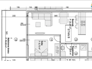 Prodej bytu 2+kk, Povljana, Chorvatsko, 44 m2