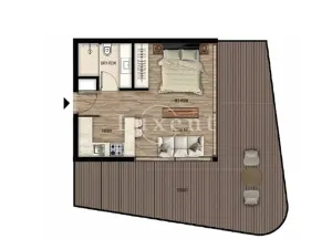Prodej bytu 1+kk, Taqah, Omán, 70 m2