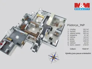 Pronájem rodinného domu, Řehlovice - Habří, 180 m2