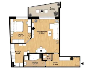 Prodej bytu 2+kk, České Budějovice, Jar. Haška, 66 m2