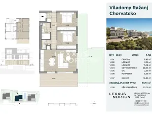 Prodej bytu 3+kk, Ražanj, Chorvatsko, 67 m2
