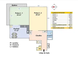 Prodej bytu 2+1, Praha - Holešovice, U měšťanského pivovaru, 86 m2