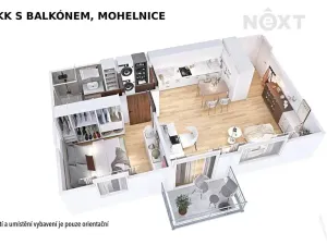 Pronájem bytu 2+kk, Mohelnice, Za Penzionem, 40 m2