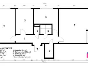 Pronájem bytu 3+1, Brno, Seifertova, 74 m2
