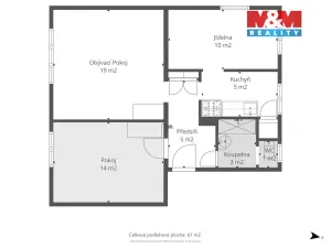 Prodej bytu 3+1, Králův Dvůr, Pod Hájem, 63 m2