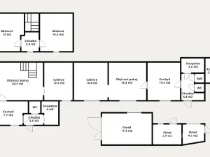 Prodej rodinného domu, Praha - Vinoř, V podskalí, 139 m2