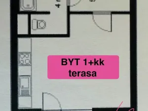 Pronájem bytu 1+kk, Liberec - Liberec VI-Rochlice, Hedvábná, 46 m2