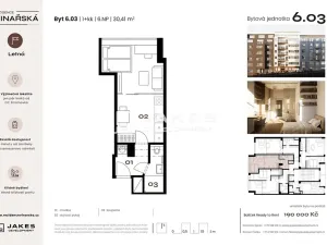 Prodej bytu 1+kk, Praha - Holešovice, Kostelní, 30 m2