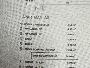 Prodej bytu 3+kk, Novalja, Chorvatsko, 68 m2
