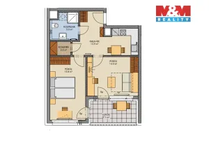 Prodej bytu 2+1, Praha, Svitákova, 60 m2