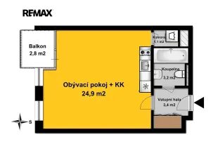 Prodej bytu 1+kk, Velký Osek, U hřiště, 33 m2