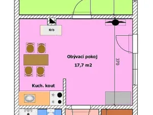 Prodej bytu 2+kk, Frymburk - Kovářov, 45 m2