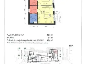 Prodej bytu 2+kk, Brno, Táborská, 42 m2