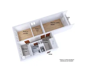 Prodej bytu 3+1, Nové Strašecí, Křivoklátská, 65 m2