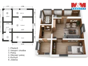 Prodej chaty, Mšecké Žehrovice, 34 m2