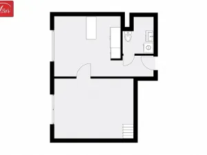 Pronájem bytu 2+kk, Teplice, Jankovcova, 39 m2
