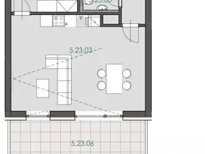 Pronájem bytu 2+kk, Mokrá-Horákov, 63 m2