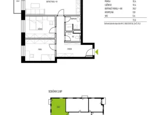 Prodej bytu 3+kk, Přelouč, Edvarda Beneše, 72 m2