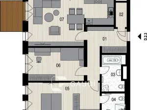 Prodej bytu 3+kk, Praha, Mezitraťová, 95 m2