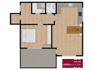 Pronájem bytu 2+kk, Olomouc, Eduarda Hamburgera, 57 m2