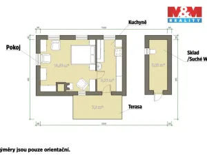 Prodej chaty, Vranov, 27 m2