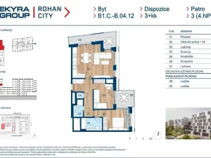 Prodej bytu 3+kk, Praha - Karlín, Sokolova, 51 m2