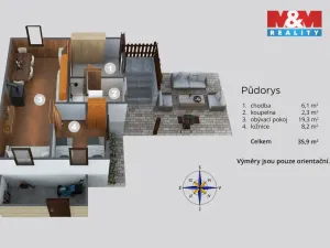 Prodej chaty, Tisá, 39 m2