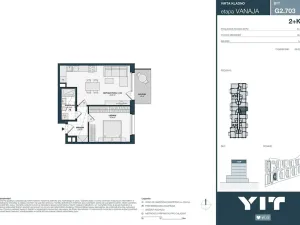 Prodej bytu 2+kk, Kladno, Unhošťská, 49 m2