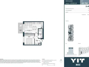 Prodej bytu 2+kk, Kladno, Unhošťská, 44 m2