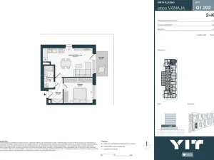 Prodej bytu 2+kk, Kladno, Unhošťská, 49 m2