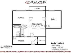 Prodej bytu 2+1, České Budějovice, Větrná, 61 m2