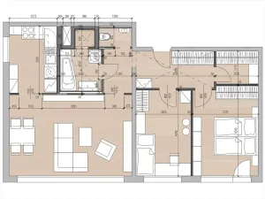 Pronájem bytu 3+kk, Praha - Michle, V zápolí, 75 m2