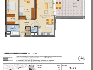 Prodej bytu 3+kk, Praha - Dolní Měcholupy, Honzíkova, 85 m2