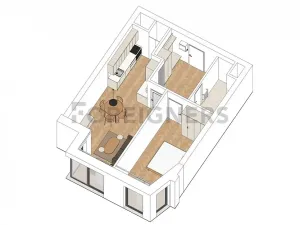 Pronájem bytu 2+kk, Brno, Jaselská, 51 m2