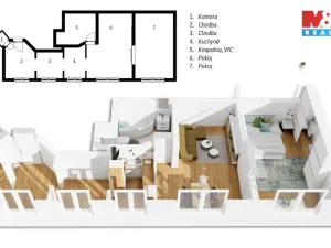 Prodej bytu 2+kk, Praha - Krč, Štúrova, 68 m2