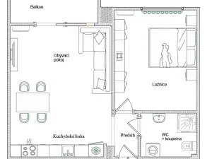 Prodej bytu 2+kk, Orikumi, Albánie, 44 m2