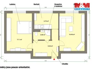 Prodej bytu 2+1, Cheb, V Zahradách, 52 m2