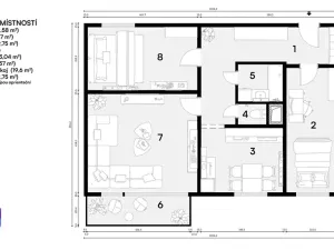 Prodej bytu 3+1, Brno, Spodní, 75 m2