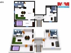 Pronájem rodinného domu, Velim, třída Krále Jiřího, 280 m2