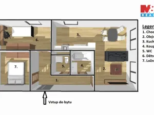 Prodej bytu 3+1, Jílové u Prahy, Holíkova, 74 m2