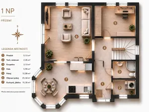 Prodej rodinného domu, Moravany, 140 m2