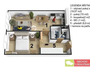 Prodej bytu 2+kk, Praha - Lhotka, Novodvorská, 41 m2