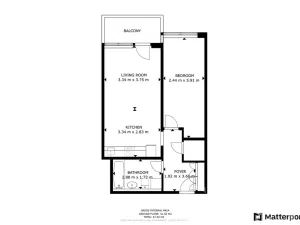 Pronájem bytu 2+kk, Praha - Vysočany, Pod Harfou, 48 m2