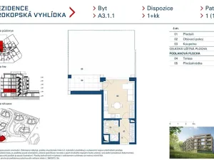 Prodej bytu 1+kk, Praha - Jinonice, Radlická, 29 m2