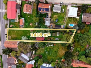 Prodej pozemku, Praha - Šeberov, 1418 m2