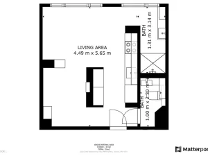 Pronájem bytu 1+kk, Praha - Záběhlice, Topolová, 31 m2