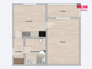 Pronájem bytu 2+kk, Čáslav - Čáslav-Nové Město, Prokopa Holého, 38 m2