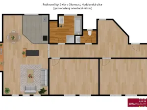 Prodej bytu 3+kk, Olomouc, Hodolanská, 112 m2