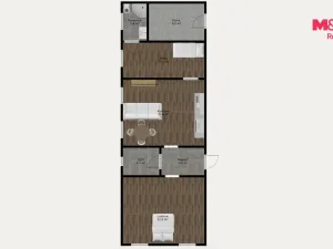 Prodej rodinného domu, Bačkovice, 78 m2